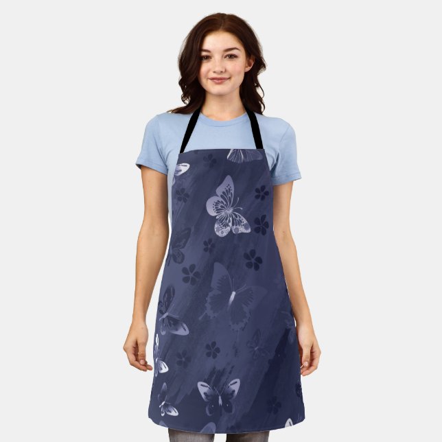 Butterfly Pattern 17 Apron (Worn)