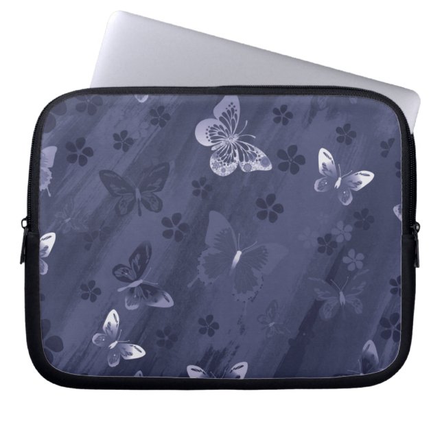 Butterfly Pattern 17 Laptop Sleeve (Front)