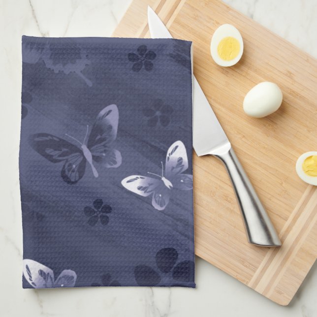 Butterfly Pattern 17 Tea Towel (Quarter Fold)