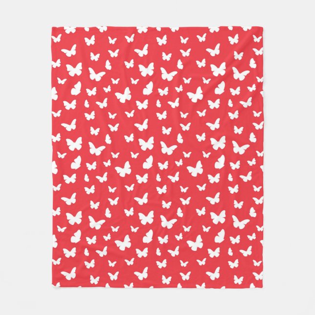 Butterfly pattern 2 fleece blanket (Front)