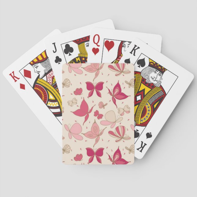 butterfly pattern 2 playing cards (Back)