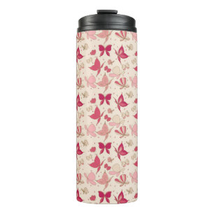 butterfly pattern 2 thermal tumbler
