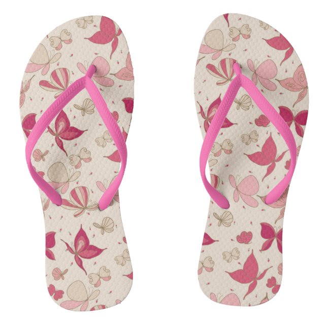 butterfly pattern 3 thongs (Footbed)