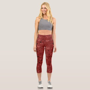 Butterfly Pattern 6 Capri Leggings