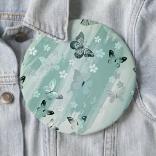 Butterfly Pattern 9 6 Cm Round Badge