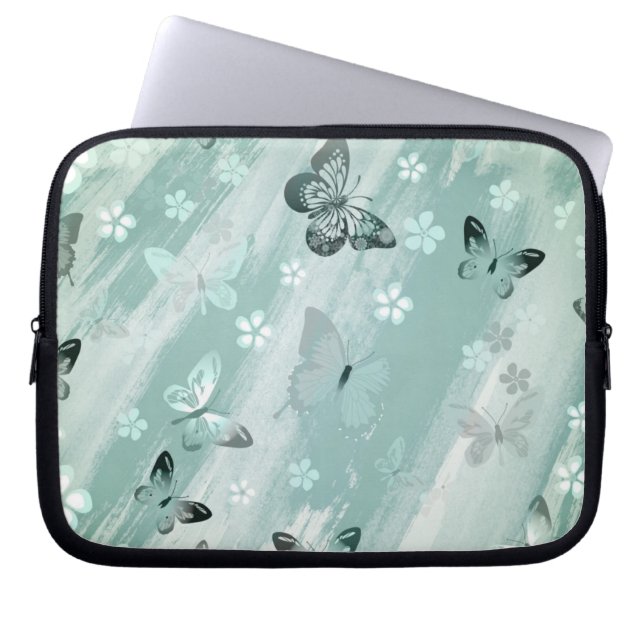 Butterfly Pattern 9 Laptop Sleeve (Front)