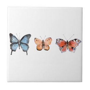 Butterfly Pattern Ceramic Tile