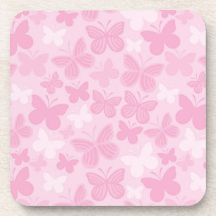 Butterfly pattern coaster