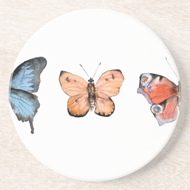 Butterfly Pattern Coaster (Front)