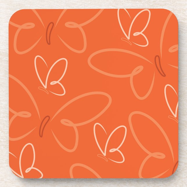 Butterfly pattern coaster (Front)