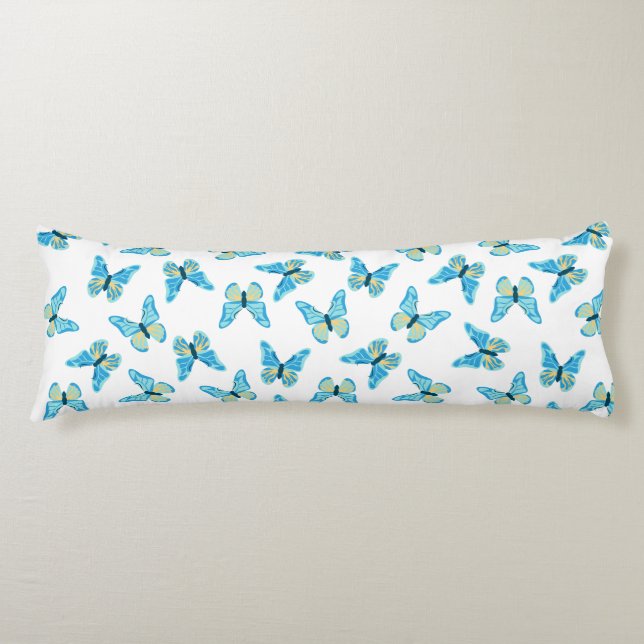 Butterfly Pattern Custom Colours Body Cushion (Front)