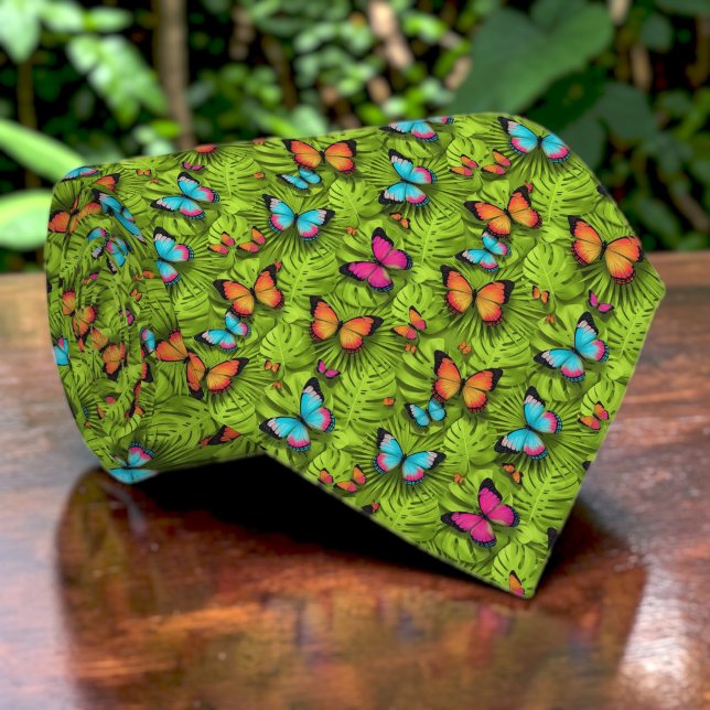 Butterfly Pattern Custom Necktie (Creator Uploaded)