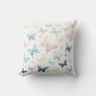 Butterfly Pattern Design for Charming Home Décor Cushion