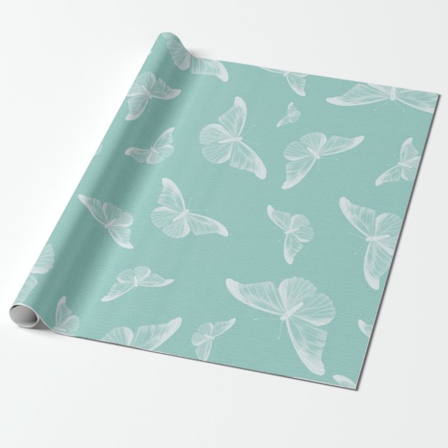 Butterfly pattern digital paper (Unrolled)