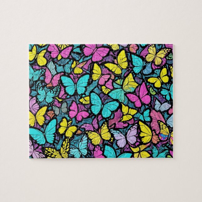 Butterfly Pattern Jigsaw Puzzle (Horizontal)