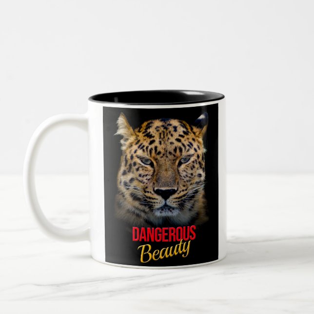 butterfly pattern, kaleidoscope, glass butterfly,  Two-Tone coffee mug (Left)