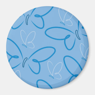 Butterfly pattern magnet