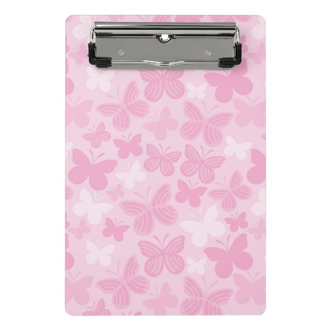 Butterfly pattern mini clipboard (Front)