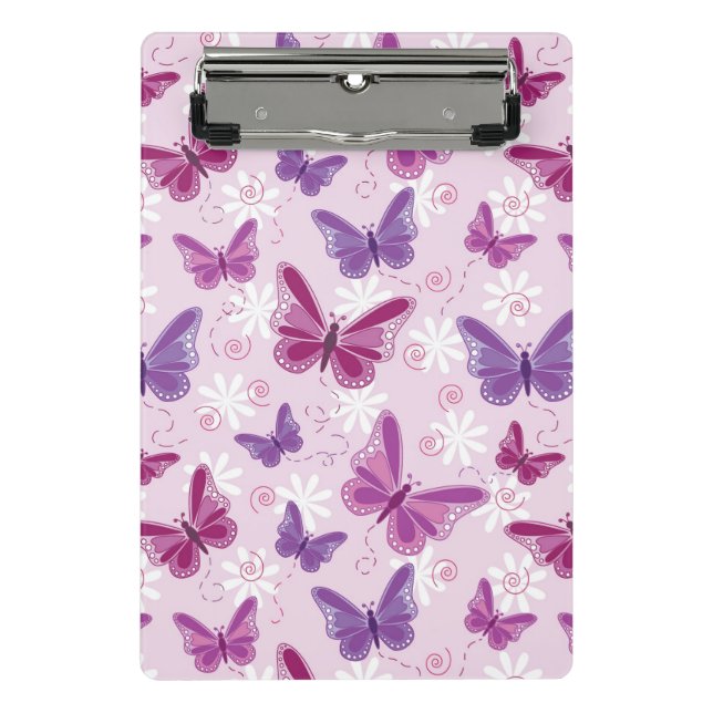 butterfly pattern mini clipboard (Front)