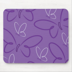 Butterfly pattern mouse pad