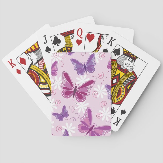 butterfly pattern playing cards (Back)