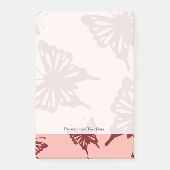 butterfly pattern post-it notes (Front)