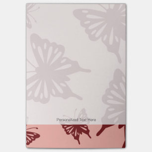 butterfly pattern post-it notes