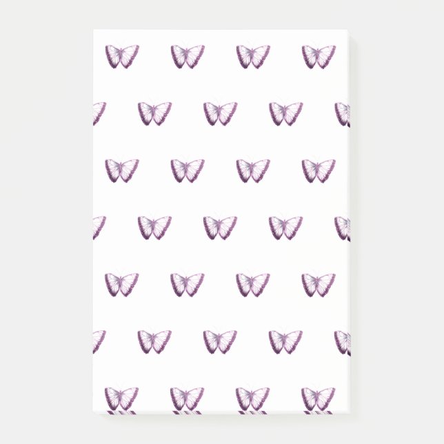 Butterfly Pattern Post-it Notes (Front)