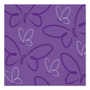 Butterfly pattern poster