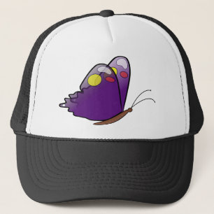 Butterfly Pattern Purple Colours Wings Insect Trucker Hat