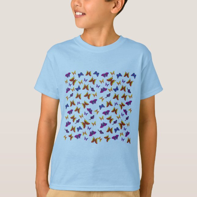 Butterfly Pattern T-Shirt (Front)