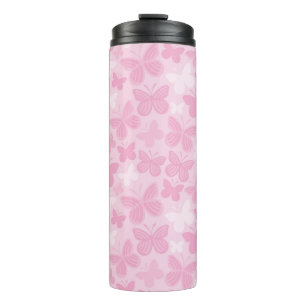 Butterfly pattern thermal tumbler