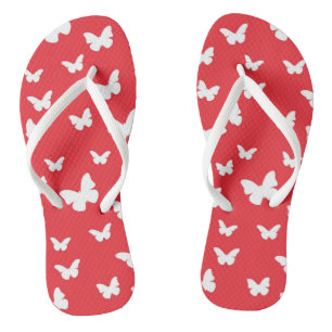 Butterfly pattern thongs