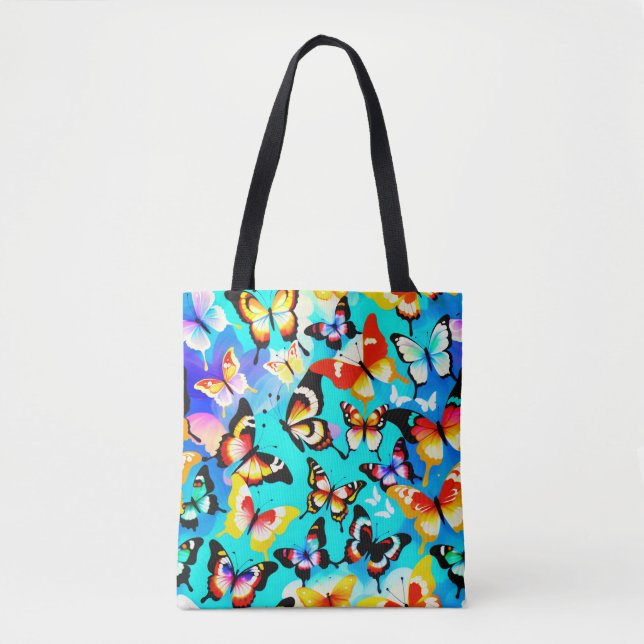 Butterfly pattern tote bag (Front)