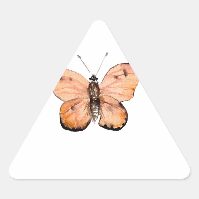 Butterfly Pattern Triangle Sticker (Front)