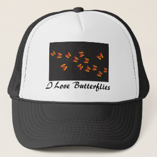 Butterfly Pattern Trucker Hat