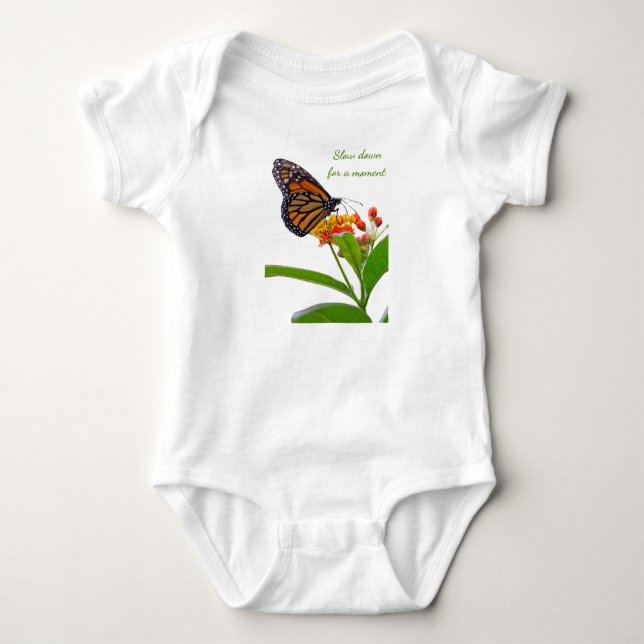 Butterfly Pause Baby Bodysuit (Front)