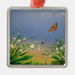 Butterfly Peace Metal Tree Decoration