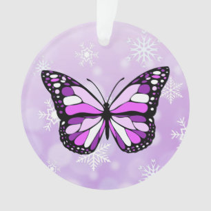 Butterfly Personal Message Christmas Keepsake Ornament