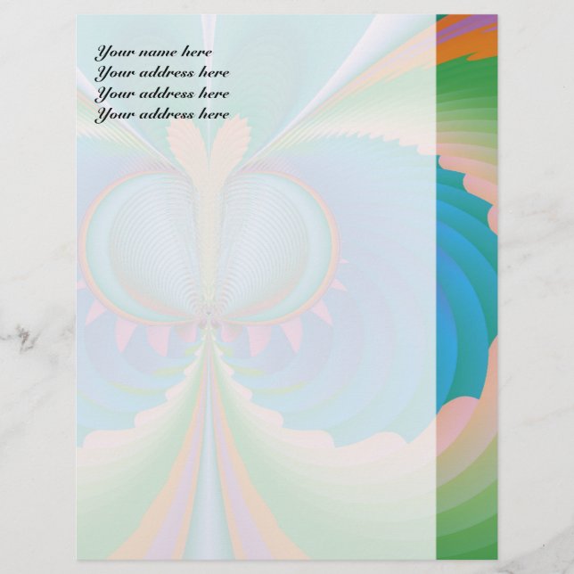 Butterfly Personalised Letterhead (Front)