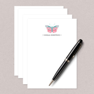 Butterfly Personalised note card