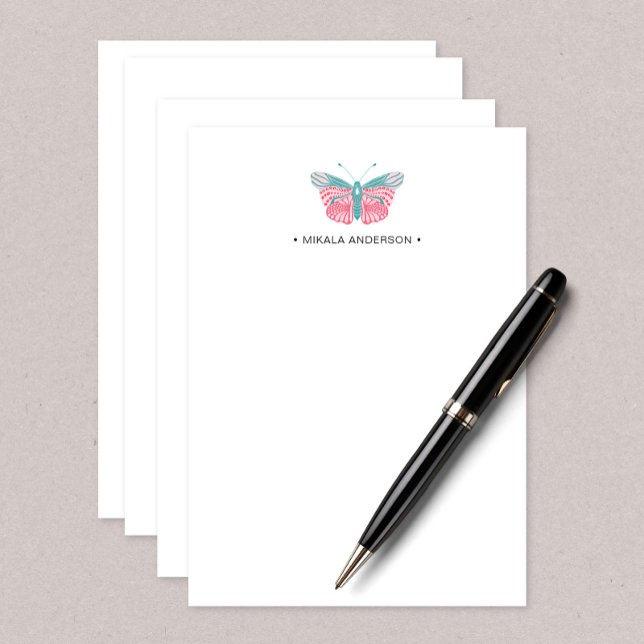 Butterfly Personalised note card (Creator Uploaded)