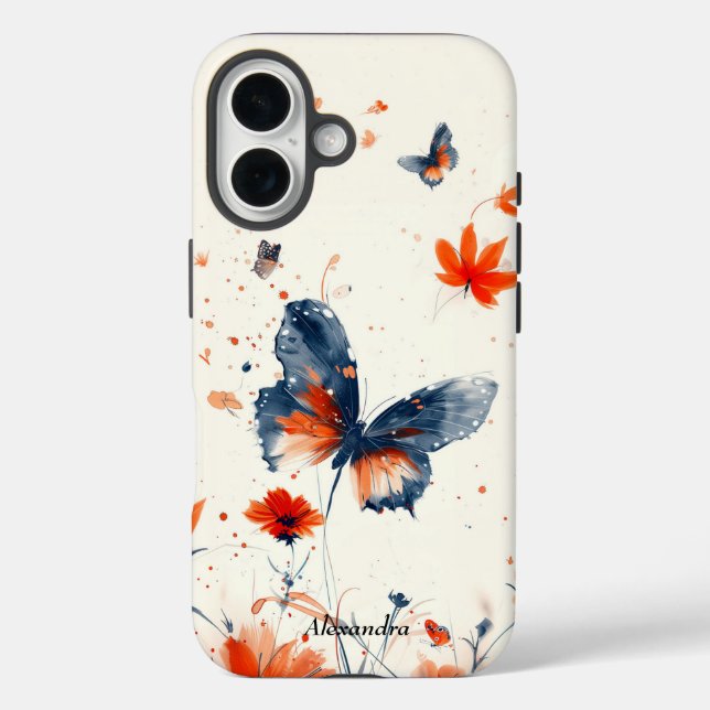 Butterfly, personalized Case-Mate iPhone case (Back)