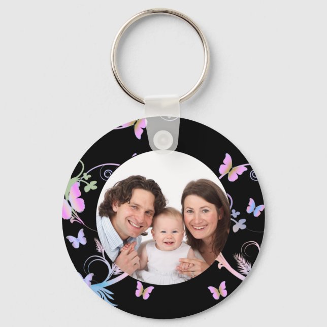 Butterfly/ Photo Key Ring (Front)