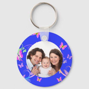 Butterfly/ Photo Key Ring