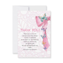 Butterfly pink baby shower