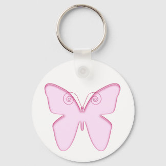 butterfly pink key ring