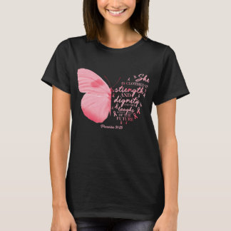 Butterfly Pink Ribbon Breast Cancer T-Shirt