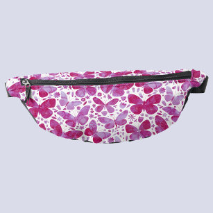 Butterfly Pink Watercolor Bum Bags