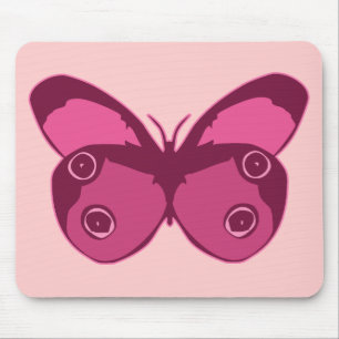 Butterfly Pinks Mouse Pad